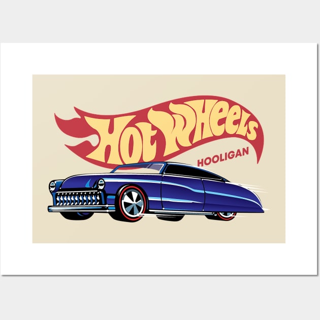 1967 Retro Hooligan Car Wall Art by tiwkokon